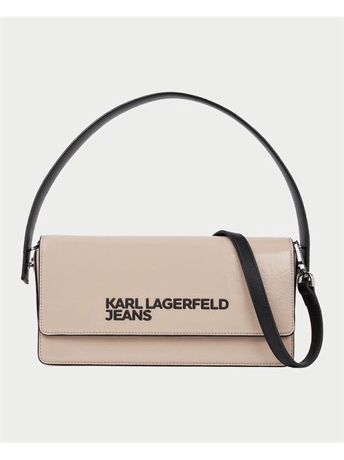 Karl Lagerfeld Shoulder Bag with Glossy Finish